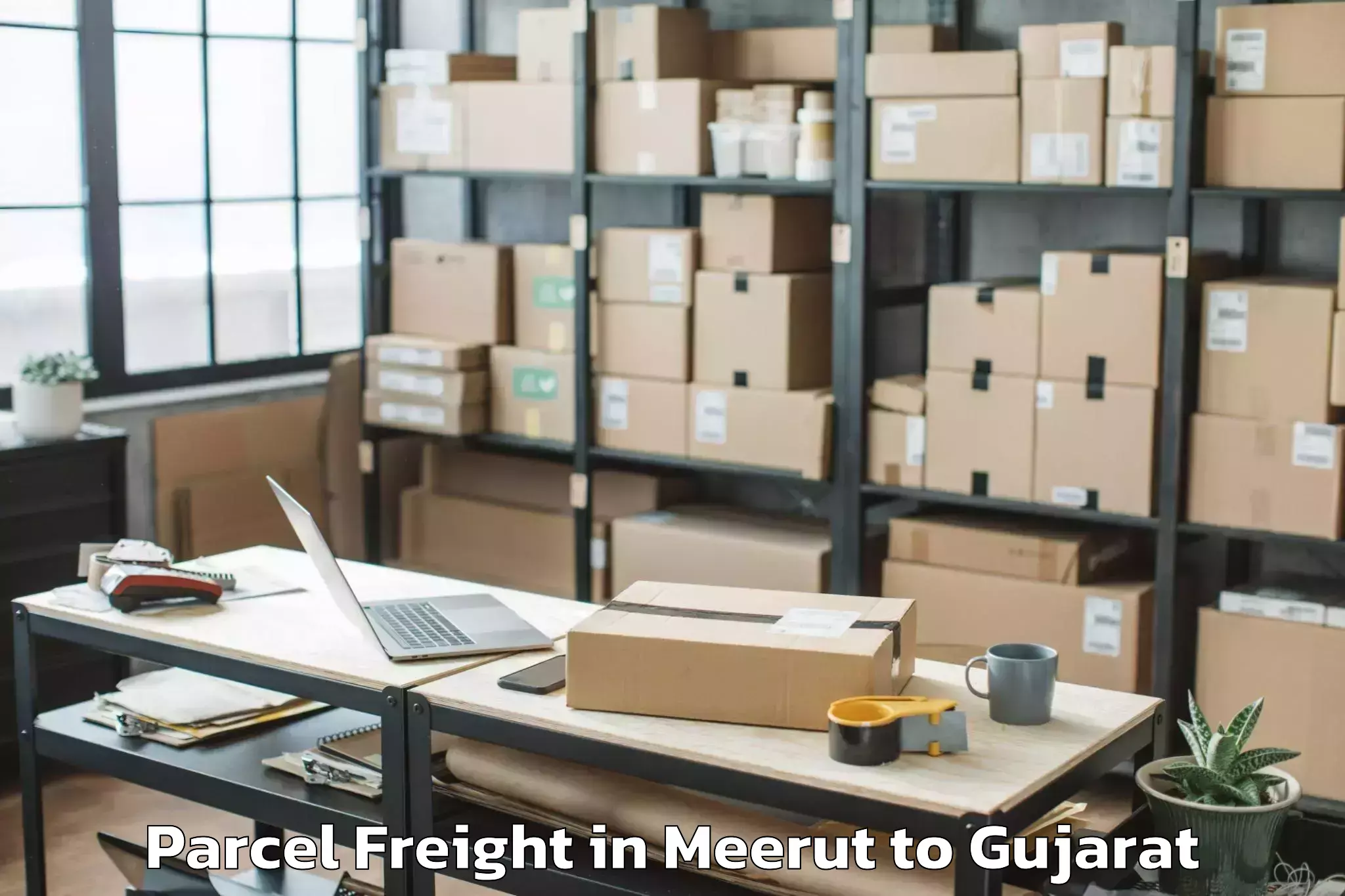 Book Meerut to Bardoli Parcel Freight